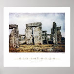 Stonehenge Watercolor Art Print