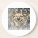 Stoner Dog Advice Animal meme Drink Coaster
