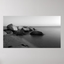Stones in the sea plakat