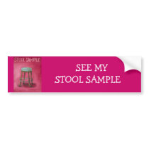 Stool Sample Bumper Sticker
