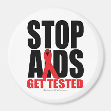 Stop AIDS: Get Tested Magnet