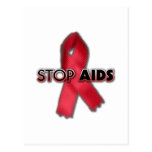 Stop AIDS (Line) Postcard