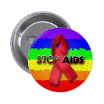 Stop AIDS (Rainbow) Pin