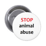 Stop Animal Abuse Pin