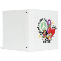 Stop Animal Abuse PLP Vinyl Binders