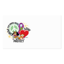 Stop Animal Abuse PLP Business Card Template