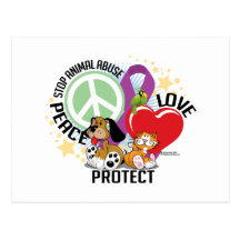 Stop Animal Abuse PLP Postcards
