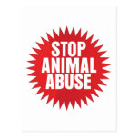 Stop Animal Abuse Post Cards