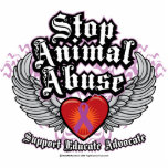 Stop Animal Abuse Wings Acrylic Cut Out