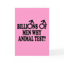 Stop animal testing feminist humour birthday