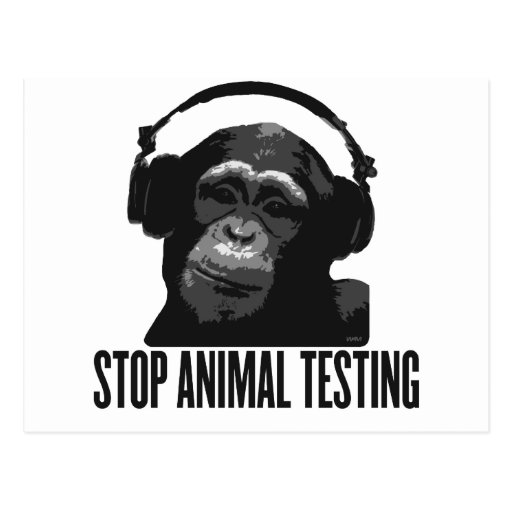 stop animal testing postcards
