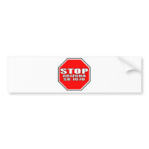 STOP ARIZONA SB 1070 BUMPER STICKER