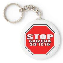 STOP ARIZONA SB 1070 KEY CHAIN