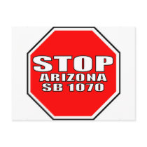 STOP ARIZONA SB 1070 POST CARDS