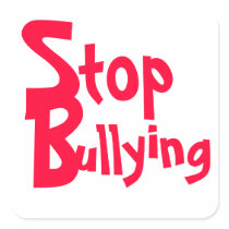 Stop Bullying - Important Message Square Stickers
