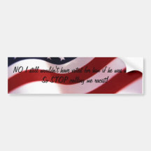 STOP calling me racist! Bumper Stickers