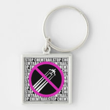 Stop Chemtrails! Key Chain