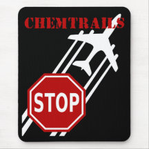 Stop chemtrails mouse pads