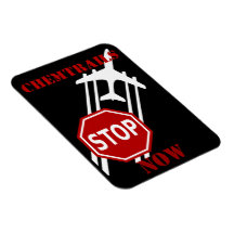 Stop chemtrails rectangle magnet