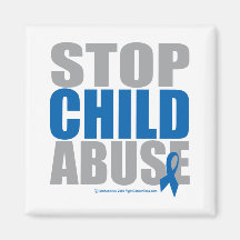 Stop Child Abuse Refrigerator Magnets