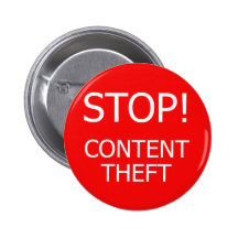 Stop Content Theft Pin