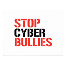 STOP CYBER BULLIES POST CARDS