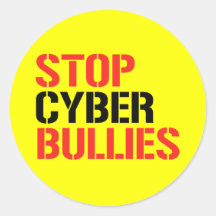 STOP CYBER BULLIES STICKERS