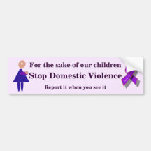 Stop Domestic Violence Bumper Sticker