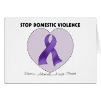 Stop Domestic Violence Greeting Card