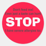 STOP, Don't feed me! Stickers