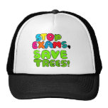 Stop Exams, Save Trees Hats