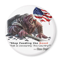 STOP Feeding the Beast Refrigerator Magnet