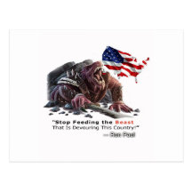 STOP Feeding the Beast Post Card