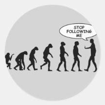 Stop Following Me Stickers