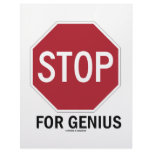 Stop For Genius (Stop Sign) Letterhead Design