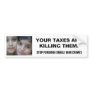 STOP FUNDING ISRAELI WAR CRIMES BUMPER STICKER