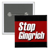 Stop Gingrich Political Campaign Pin