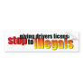 stop giving drivers licenses bumper stickers