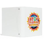 Stop Global Warming 3 Ring Binders