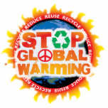 Stop Global Warming Photo Cutout