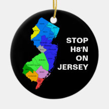 STOP H8'N ON JERSEY Ornament