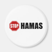 Stop Hamas Refrigerator Magnet