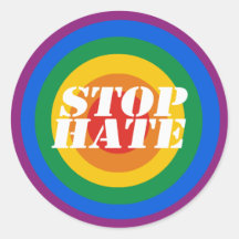 Stop Hate Bumper Sticker
