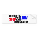 stop illegal immigration bumper sticker