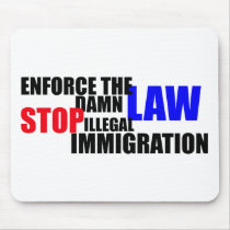 stop illegal immigration mousepad
