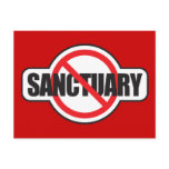 Stop Illegal Immigration - No Sanctuary Post Card