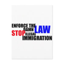 stop illegal immigration post cards
