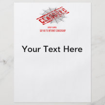Stop Internet Censorship Flyers