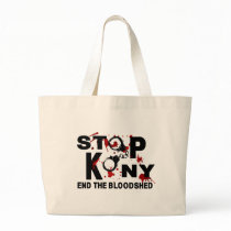 Stop Kony. End the Bloodshed. Tote Bags