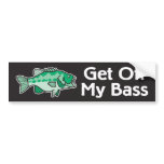 Stop Looking At My Bass bumper stickers